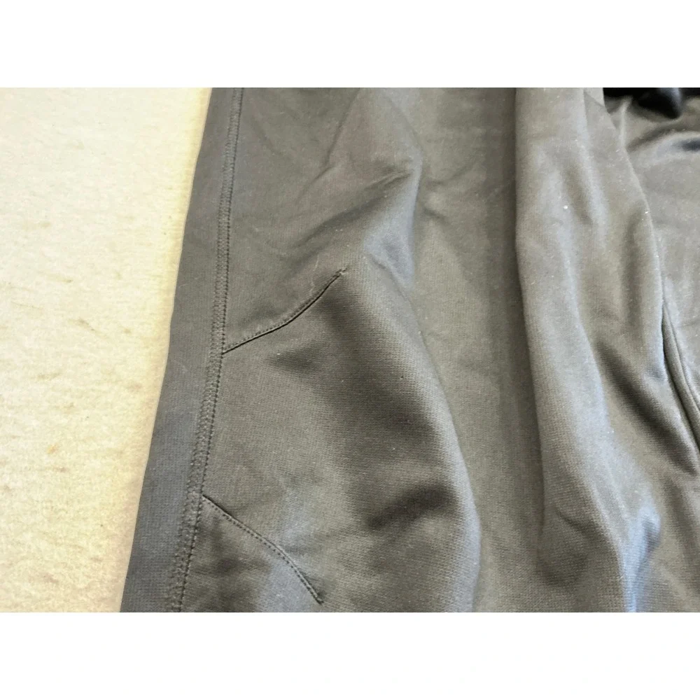 Jordan Black Athletic Sweatpants Jumpman Logo Wide Leg Drawstring Mens L